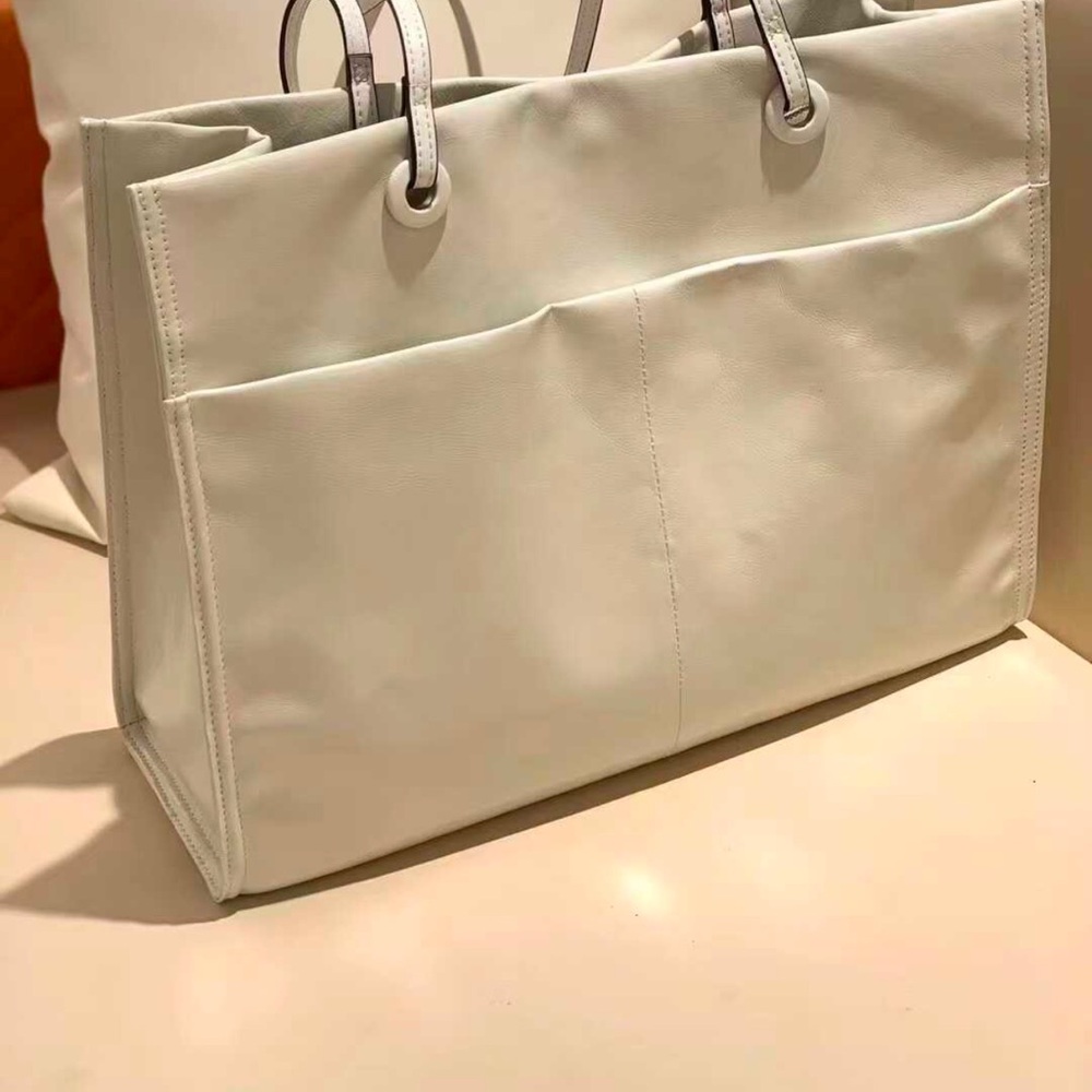Elegant White Tote Bag